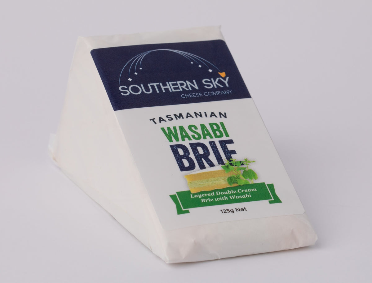 Tasmanian wasabi layered brie